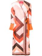 F.r.s For Restless Sleepers Printed Wrap Dress - Multicolour