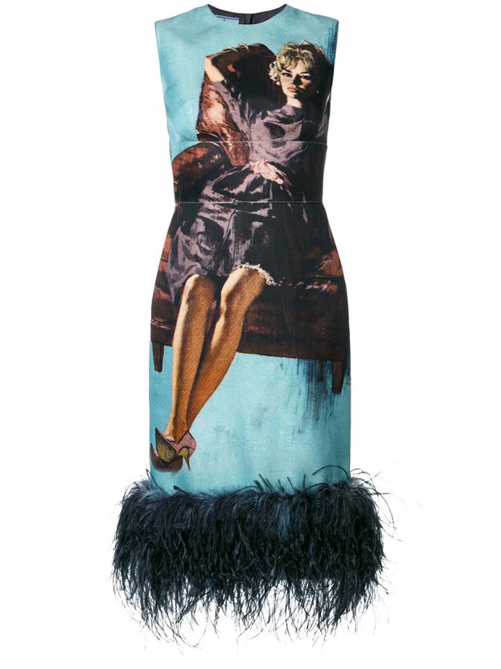 Prada Poster Girl Dress - Blue