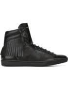 Saint Laurent Court Classic Hi-tops, Men's, Size: 40, Black, Calf Leather/rubber