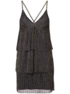 Haney Tiered Mini Dress - Blue