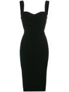 Victoria Beckham Sweetheart Neck Fitted Dress - Black
