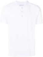 Transit - Buttoned Round Neck T-shirt - Men - Cotton/linen/flax - S, White, Cotton/linen/flax