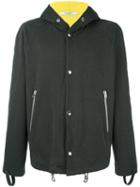 Givenchy Colour Block Hooded Jacket, Men's, Size: Xl, Green, Cotton/polyester/polyamide
