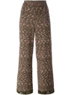 Etro Floral Embroidered Trousers, Women's, Size: 40, Green, Silk/polyester/acetate