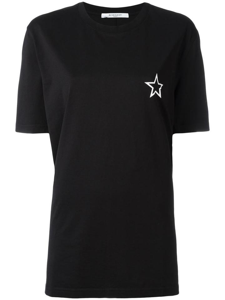 Givenchy Columbian Fit Star Print T-shirt, Women's, Size: Xs, Black, Cotton