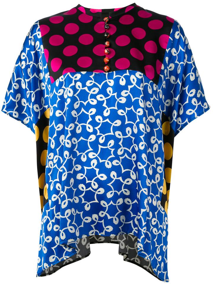 Duro Olowu - Patchwork Blouse - Women - Silk - 10, Silk