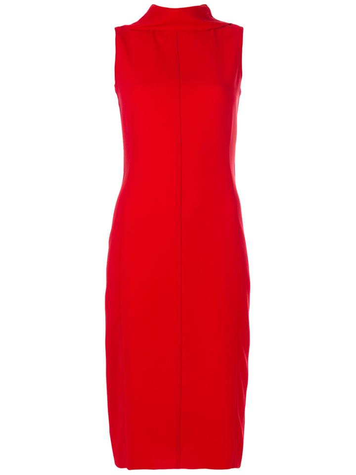 Joseph Tied Back Midi Dress - Red