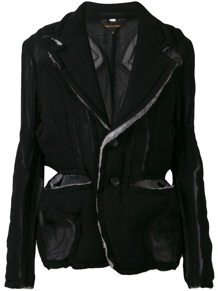 Comme Des Garçons Raw Edge Jacket - Black