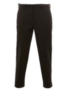 Neil Barrett Cropped Tailored Trousers, Men's, Size: 48, Black, Polyester/spandex/elastane/virgin Wool