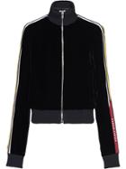 Miu Miu Technical Velvet Zipped Jacket - Black