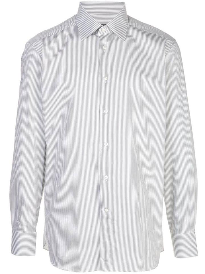 Ermenegildo Zegna Striped Button Shirt - Green