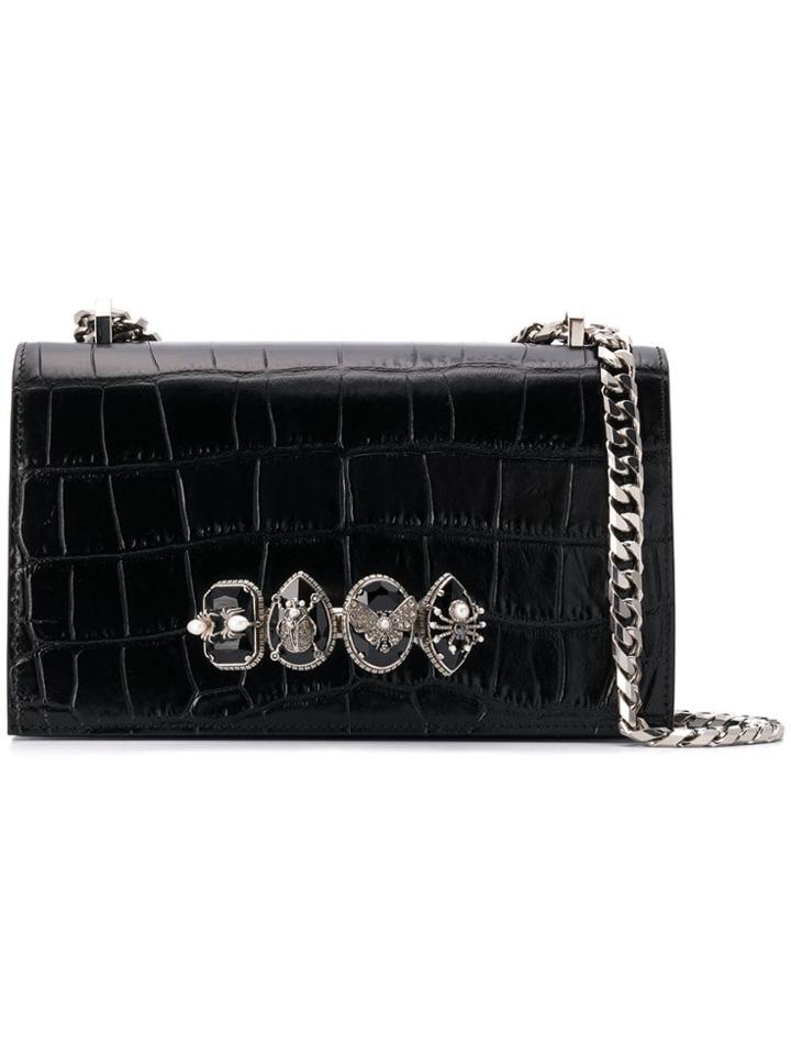 Alexander Mcqueen Knuckleduster Shoulder Bag - Black