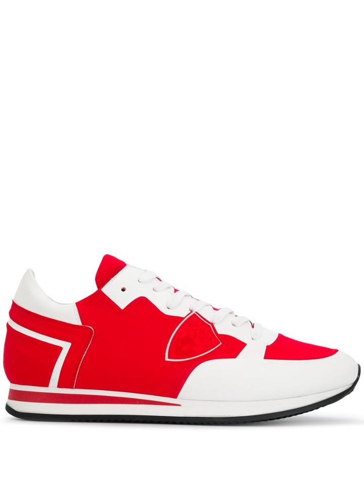 Philippe Model Contrast Panel Sneakers - Red