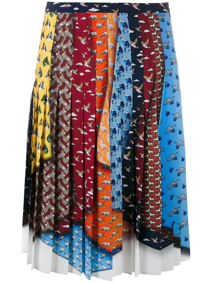 Mary Katrantzou 'king' Animal Tie Skirt, Women's, Size: 12, Polyester