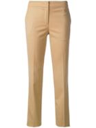 Twin-set Cropped Slim-fit Trousers - Neutrals