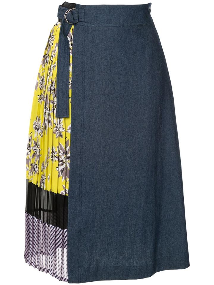 Guild Prime Contrast Panel Skirt - Blue