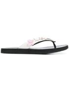 Bottega Veneta Intrecciato Butterfly Applique Sandals - White