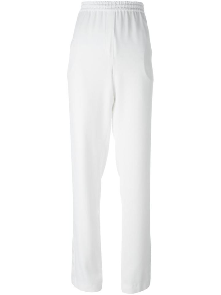 Givenchy Straight Leg Trousers, Women's, Size: 36, White, Silk/acetate/wool