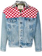 Herman Checked Denim Jacket - Blue