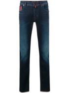Jacob Cohen Stitch Detailed Jeans - Blue