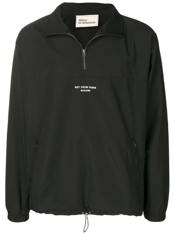 Drôle De Monsieur Half-zip Jacket - Black