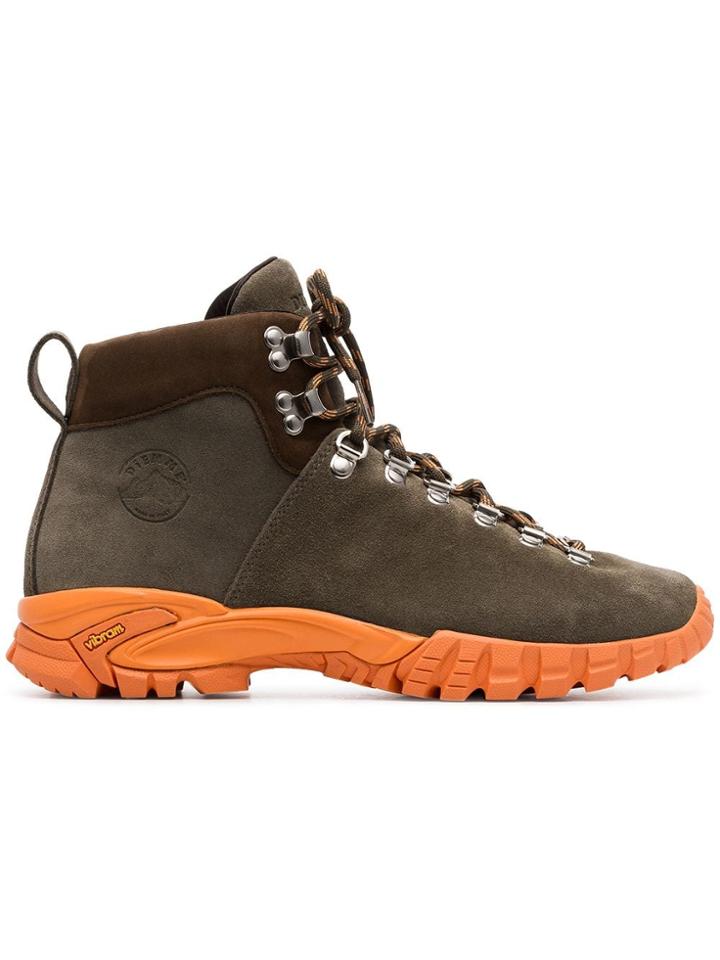 Diemme Khaki Maser Hiker Suede Walking Boots - Green