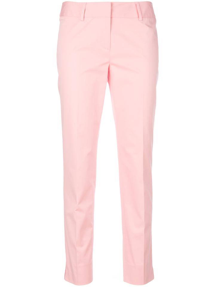 Alberto Biani Slim Cropped Trousers - Pink & Purple