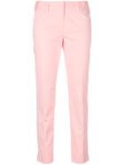 Alberto Biani Slim Cropped Trousers - Pink & Purple