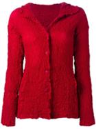 'parachute' Fitted Jacket, Women's, Red, Cotton/polyester/polyurethane, Issey Miyake Cauliflower