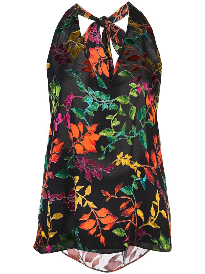 Alice+olivia Maris Halterneck Vest - Black