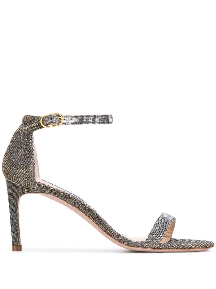 Stuart Weitzman Metallic Stilettos - Silver
