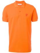 Versace Collection Classic Polo Shirt, Men's, Size: Xl, Yellow/orange, Cotton