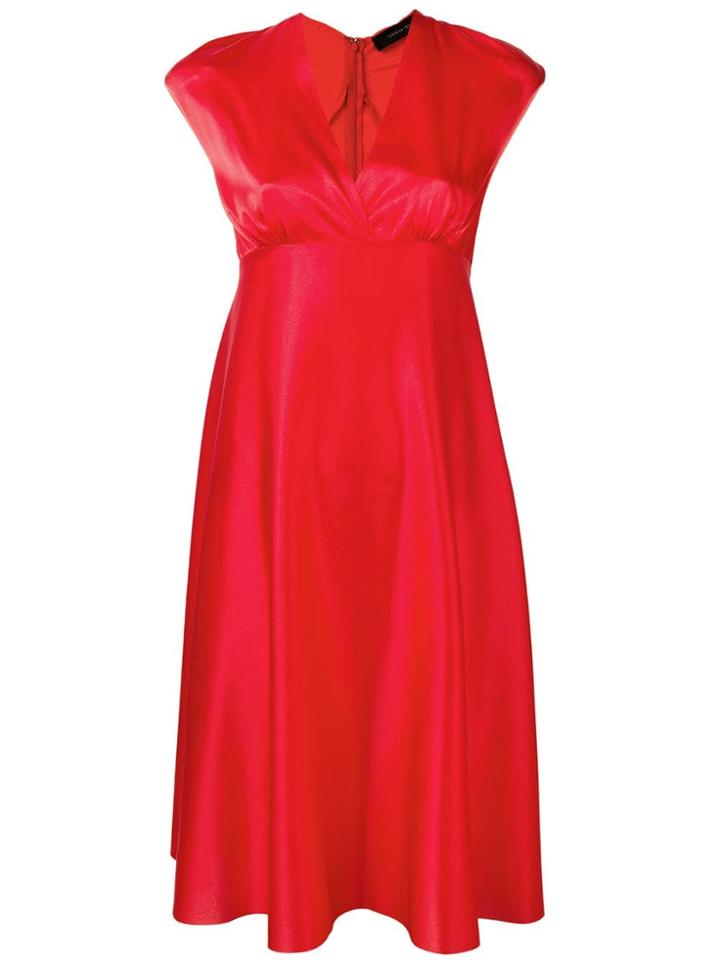 Federica Tosi V-neck Dress - Red