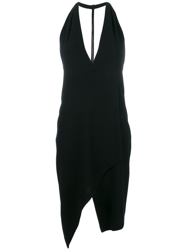 Iro V-neck Asymmetric Dress - Black