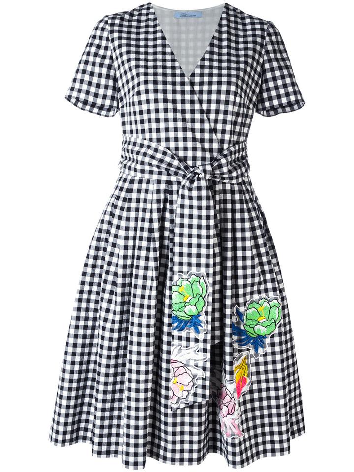 Blumarine Vicky Dress, Women's, Size: 38, Black, Cotton/spandex/elastane/polyester/cotton