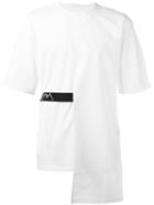 D.gnak Back Tape T-shirt, Men's, Size: 48, White, Cotton