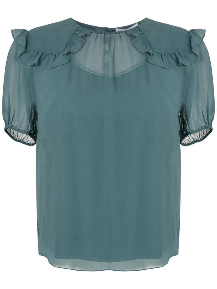 Nk Power Titi Silk Blouse - Green