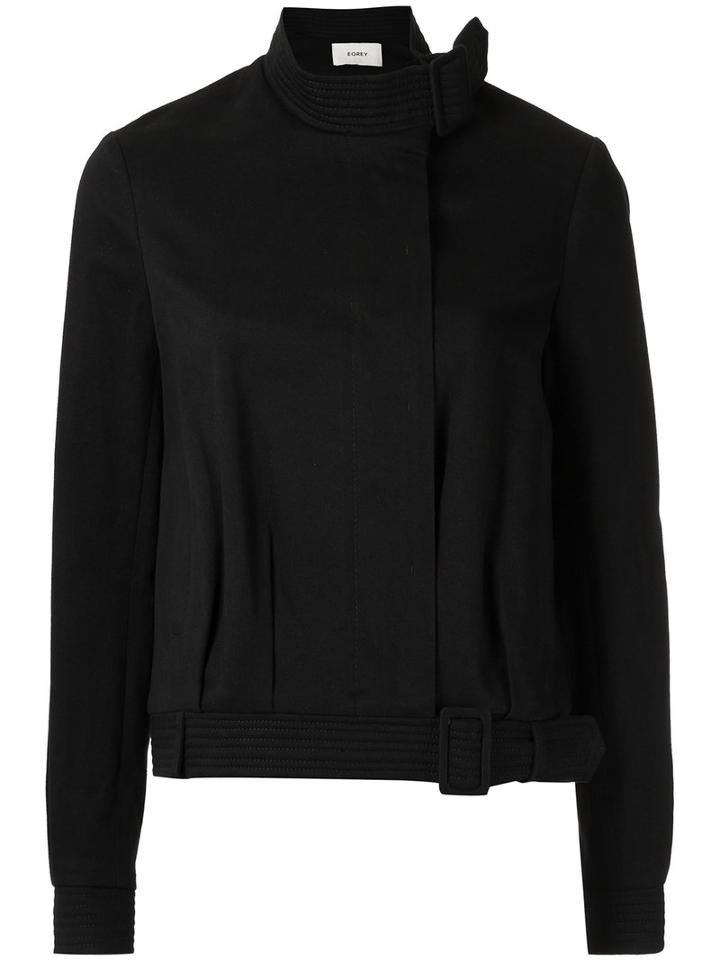 Egrey - Long Sleeves Jacket - Women - Cotton/spandex/elastane - 34, Women's, Black, Cotton/spandex/elastane