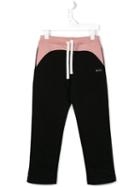 No21 Kids Colour Block Casual Trousers, Girl's, Size: 8 Yrs, Black