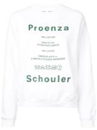 Proenza Schouler Logo Print Sweatshirt - White