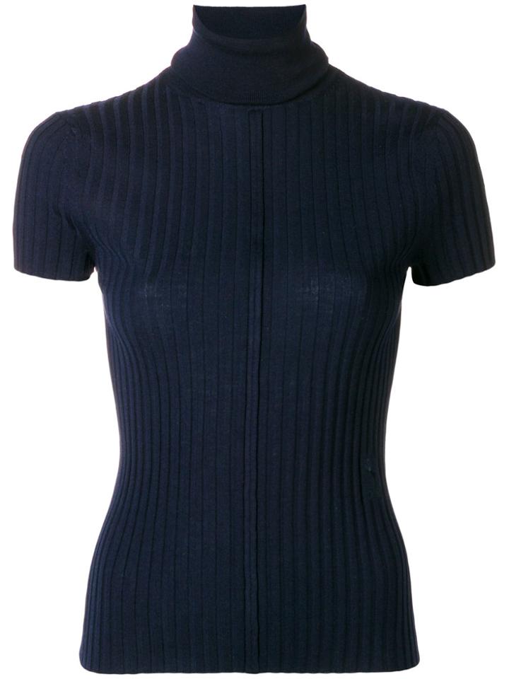 Chloé Shortsleeved Turtle Neck Jumper - Blue