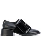 Mm6 Maison Margiela Oversized Buckle Loafers - Black