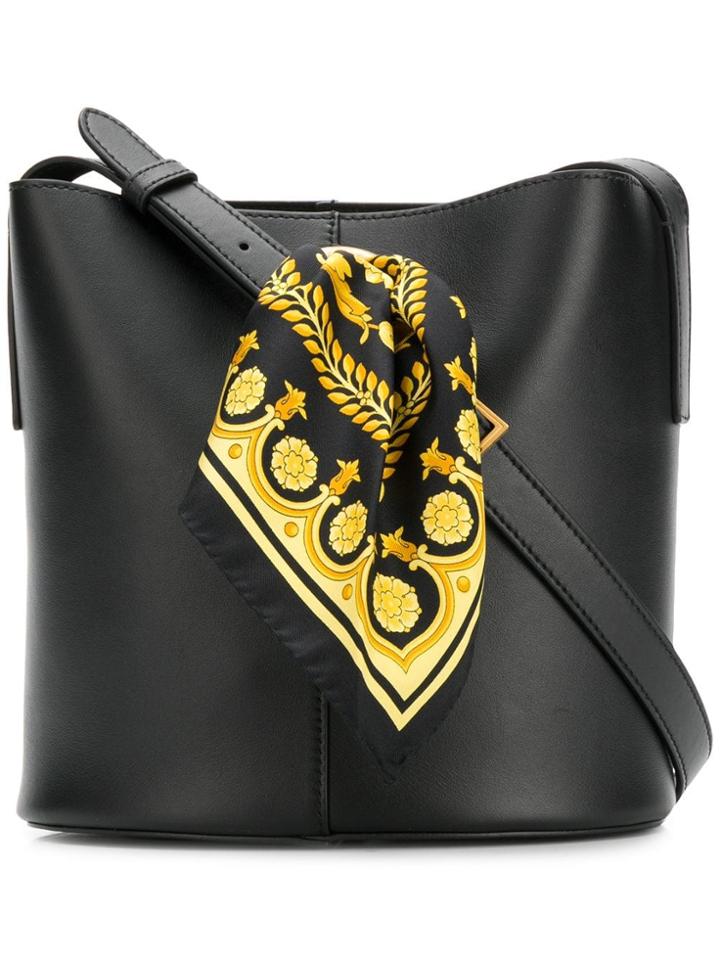 Versace Sash Bucket Bag - Black