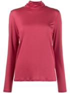 Filippa-k Tencel Roll Neck Sweatshirt - Pink