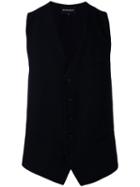 Ann Demeulemeester - Buttoned Waistcoat - Men - Cotton - S, Black, Cotton
