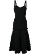 Alexander Mcqueen Frill Detail Dress - Black