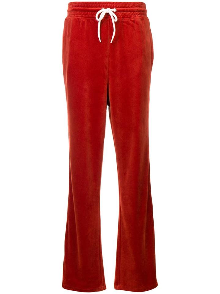 Essentiel Antwerp Velvet Trackpants - Orange