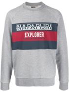 Napapijri Explorer Pritned Sweatshirt - Grey