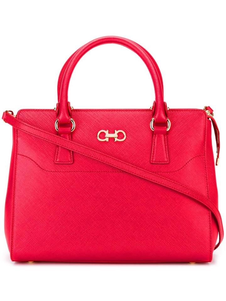 Salvatore Ferragamo Beky Tote - Red