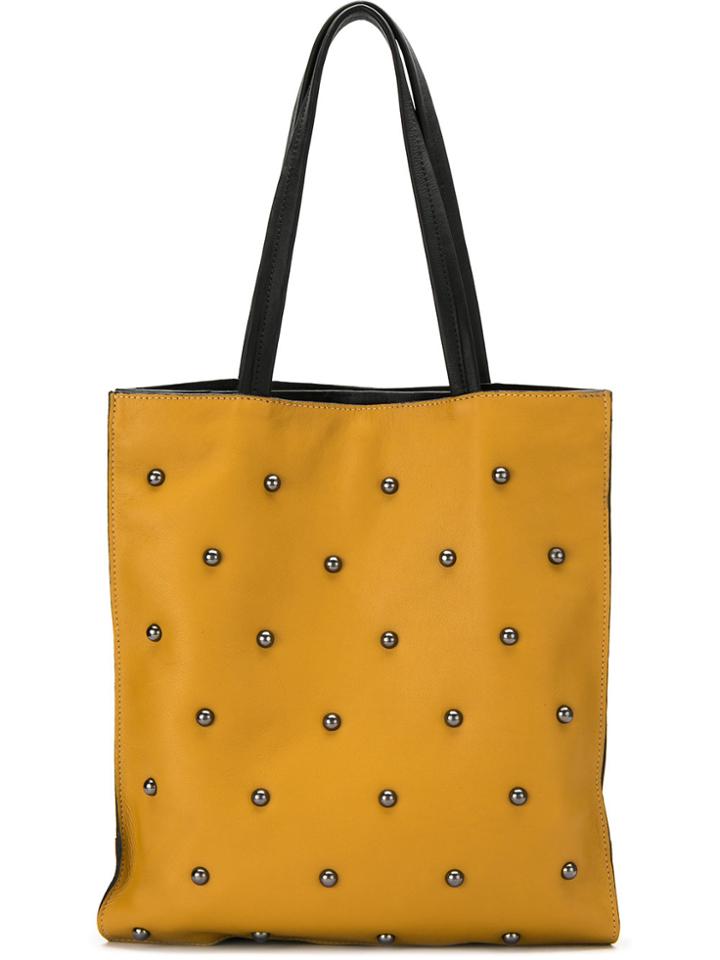 Mara Mac Studded Tote Bag - Yellow & Orange